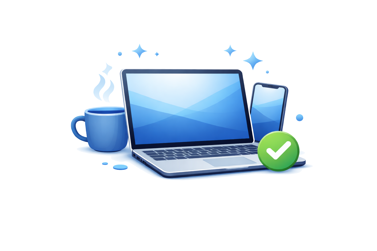 Students and work from home icon